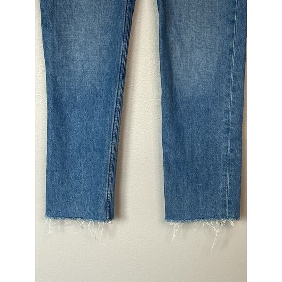 Rag & Bone Nina high-rise ankle cigarette jeans Poppy 27 Raw Hem Cropped Classic - Picture 3 of 15